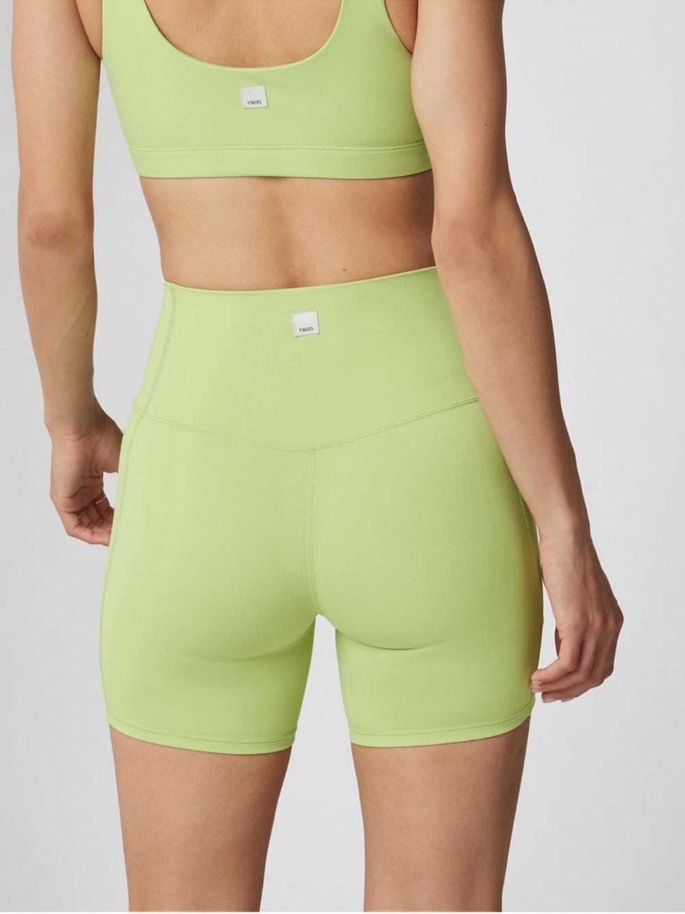 Vuori Studio Pocket Bike Shorts Limone Small Green Yellow